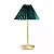 ABAJUR SPOTLINE 1227/16 TOKYO Ø23X41CM ALUMÍNIO DOURADO CÚPULA VERDE 3000K 5W - Imagem 1
