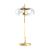 ABAJUR SPOTLINE 1181/1 DALLI Ø23X48CM ALUMÍNIO DOURADO ESCOVADO E VIDRO CRISTAL 3000K 5W - Imagem 1