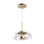 PENDENTE SPOTLINE 1182/1 DALLI Ø23X21CM ALUMÍNIO DOURADO ESCOVADO E VIDRO CRISTAL 3000K 5W - Imagem 1