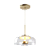 PENDENTE SPOTLINE 1182/1 DALLI Ø23X21CM ALUMÍNIO DOURADO ESCOVADO E VIDRO CRISTAL 3000K 5W - Imagem 2