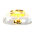 PLAFON SPOTLINE 1183/1 DALLI Ø23X10CM ALUMÍNIO DOURADO ESCOVADO E VIDRO CRISTAL 3000K 5W - Imagem 2
