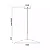 PENDENTE SPOTLINE 1218/40 CLAIRE Ø40X16CM 2M D/CABO ALUMÍNIO CHAMPAGNE 3000K 12W - Imagem 2