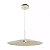 PENDENTE SPOTLINE 1218/40 CLAIRE Ø40X16CM 2M D/CABO ALUMÍNIO CHAMPAGNE 3000K 12W - Imagem 1