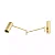 ARANDELA SPOTLINE 1163/1 ZIGO C/INTERRUPTOR 11X62CM ALUMÍNIO CHAMPAGNE 2XMR11 - Imagem 2