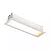SPOT SPOTLINE 1159/1 EMBUTIR POINT DIFUSO RETANGULAR 5X5X15CM ALUMÍNIO BRANCO 10W 3000K - Imagem 1