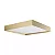 PLAFON SPOTLINE 1221/33 SOBREPOR FLAT QUADRADO 33X33X05CM ALUMÍNIO CHAMPANHE 25W 3000K - Imagem 2