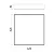 PLAFON SPOTLINE 1221/33 SOBREPOR FLAT QUADRADO 33X33X05CM ALUMÍNIO CHAMPANHE 25W 3000K - Imagem 3