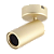 SPOT SOBREPOR SPOTLINE 1214/1 FLOW Ø6X16CM ALUMÍNIO DOURADO FOSCO 1XMR16 - Imagem 1
