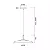 PENDENTE SPOTLINE 1083/1 DOT Ø33X13CM ALUMÍNIO PRETO 2M D/ CABO 12W 3000K - Imagem 2