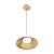 PENDENTE SPOTLINE 1082/1 TOPO Ø24X17CM ALUMÍNIO DOURADO FOSCO 12W 3000K - Imagem 1