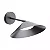 ARANDELA SPOTLINE 1085/1 TOPO 24X32CM ALUMÍNIO PRETO 12W 3000K - Imagem 1
