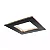PLAFON SPOTLINE 1053/32 SOBREPOR INFINITY QUADRADO 32X32X04CM ALUMÍNIO PRETO 37W 3000K - Imagem 2
