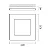 PLAFON SPOTLINE 1053/32 SOBREPOR INFINITY QUADRADO 32X32X04CM ALUMÍNIO PRETO 37W 3000K - Imagem 3
