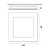 PLAFON SPOTLINE 1053/48 SOBREPOR INFINITY QUADRADO 48X48X04CM ALUMÍNIO DOURADO 59W 3000K - Imagem 3