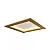 PLAFON SPOTLINE 1053/48 SOBREPOR INFINITY QUADRADO 48X48X04CM ALUMÍNIO DOURADO 59W 3000K - Imagem 1