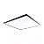 PLAFON SPOTLINE 1051/50 SOBREPOR ELEGANCE QUADRADO 50X50X04CM ALUMÍNIO PRETO 32W 3000K - Imagem 2