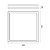 PLAFON SPOTLINE 1051/50 SOBREPOR ELEGANCE QUADRADO 50X50X04CM ALUMÍNIO PRETO 32W 3000K - Imagem 3