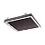 PLAFON SPOTLINE 1076/30 EMBUTIR ELEGANCE QUADRADO 31X31X4 ALUMÍNIO PRETO 21W 3000K - Imagem 1