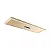 PLAFON SPOTLINE 1052/25-80 SOBREPOR ELEGANCE RETANGULAR 80X25X4 CINCO FOCOS ALUMÍNIO DOURADO 46W 3000K - Imagem 1