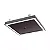 PLAFON SPOTLINE 1081/30 EMBUTIR ELEGANCE QUADRADO 80X25X4 DOIS FOCOS ALUMÍNIO PRETO 25W 3000K - Imagem 1