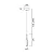 PENDENTE SPOTLINE 1095/1 SET Ø3X19CM ALUMÍNIO DOURADO 3W 3000K - Imagem 3
