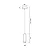 PENDENTE SPOTLINE 1062/1-15 ZODIAC Ø40X15CM ALUMÍNIO PRETO 1XMR16 - Imagem 2