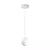 PENDENTE SPOTLINE 1018/1 BLOWN Ø12X28CM ALUMÍNIO E VIDRO BRANCO 1XG9 - Imagem 1