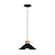 PENDENTE SPOTLINE 633/1 QUEENS Ø25X12CM ALUMÍNIO PRETO C/ COBRE POLIDO 1XE27 - Imagem 1