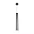PENDENTE SPOTLINE 634/1 VERSSAT CILÍNDRICO Ø50X5CM ALUMÍNIO PRETO 1XE27 - Imagem 1