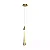 PENDENTE SPOTLINE 832/1 LED SHINE Ø5X38CM ALUMÍNIO DOURADO POLIDO 2W 3000K - Imagem 1