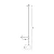 ARANDELA SPOTLINE 997/1 CORNER Ø15X145CM ALUMÍNIO PRETO E GLOBO LEITOSO 1XE27 - Imagem 2