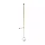 ARANDELA SPOTLINE 997/1 CORNER Ø15X145CM ALUMÍNIO DOURADO E GLOBO LEITOSO 1XE27 - Imagem 1