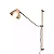 ARANDELA SPOTLINE 1040/1 ESTECA 64X52CM ALUMÍNIO DOURADO ONO 1XE27 - Imagem 1