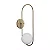 ARANDELA SPOTLINE 777/1 PÊNDULO 45X12X18CM ALUMÍNIO DOURADO ONO C/ GLOBO LEITOSO 1XG9 - Imagem 1