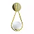 ARANDELA SPOTLINE 820/1 GOTA 43X17X16CM ALUMÍNIO DOURADO POLIDO C/ GLOBO BRANCO 1XG9 - Imagem 1