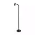 COLUNA SPOTLINE 861/1 CHÃO PISO FOCO 151X24CM ALUMÍNIO PRETO 1XMR11 - Imagem 1