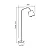 COLUNA SPOTLINE 647/1 CHÃO PISO DENVER 160X38CM ALUMÍNIO DOURADO ONO C/ BRANCO 1XE27 - Imagem 2