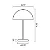 ABAJUR SPOTLINE 892/1 IGLU Ø25X43CM ALUMÍNIO DOURADO ESCOVADO C/ BRANCO 1XE27 - Imagem 2