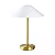 ABAJUR SPOTLINE 897/1 MAIA Ø29X38CM ALUMÍNIO DOURADO ESCOVADO/ BRANCO 1XG9 - Imagem 1