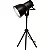 ABAJUR SPOTLINE 665/1 CITY TRIPÉ Ø14X38CM ALUMÍNIO PRETO 1XE27 - Imagem 1