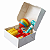 Mini Caixa KARDOS pra Presentes e Lembrancinha 6x6x2,5cm 10u - Imagem 1