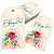Tag Obrigada Etiqueta Decorativa pra Presente Floral 50u - Imagem 7