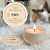 50 Tags Velas Artesanais Aromáticas 6cm Pavio De Madeira - Imagem 2
