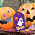 Kit Halloween Tag Aplique Sortidos Abóbora Fantasma Com 24un - Imagem 2