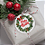 Tag Etiqueta Feliz Natal Guirlanda Branca Redonda 5,5cm 50un - Imagem 3