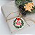 Tag Etiqueta Feliz Natal Guirlanda Branca Redonda 5,5cm 50un - Imagem 5