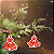 50 Tags Aplique Feliz Natal de Sinos Natalinos com 6x6cm - Imagem 5
