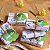 50 Tags Folhagem Frase Gratidão Apliques Folha Verde 5x6cm - Imagem 5