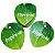 50 Tags Folhagem Frase Inspire se Apliques Folha Verde 5x6cm - Imagem 6