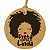 Tag Preta Forte e Linda Mulher Negra Kraft Redonda com 50un - Imagem 1